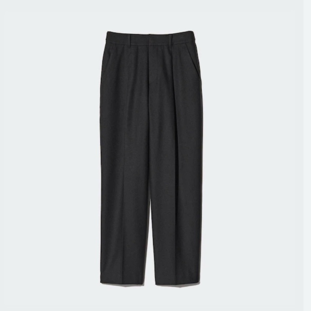 [NWT] COMPTOIR DES COTONNIERS|UNIQLO - Tweed Wool Pleated Plattered Trousers - Picture 2 of 14